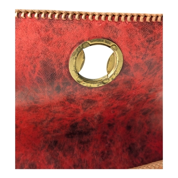 Handmade Brown Leather Hobo Bag Purse - Picture 10 of 11